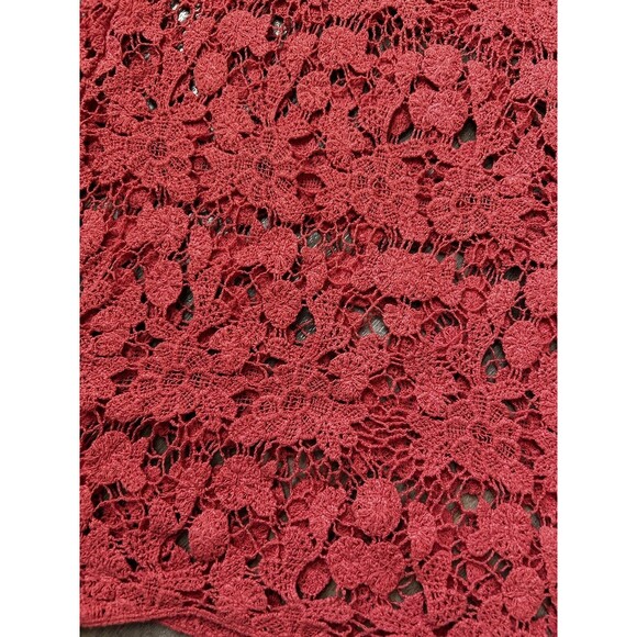 Anthropologie Womens Small Sleeveless Blouse Boho Hippie Festival Crochet Flower - Picture 2 of 6